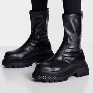 Chunky Black ASOS Sock Boot